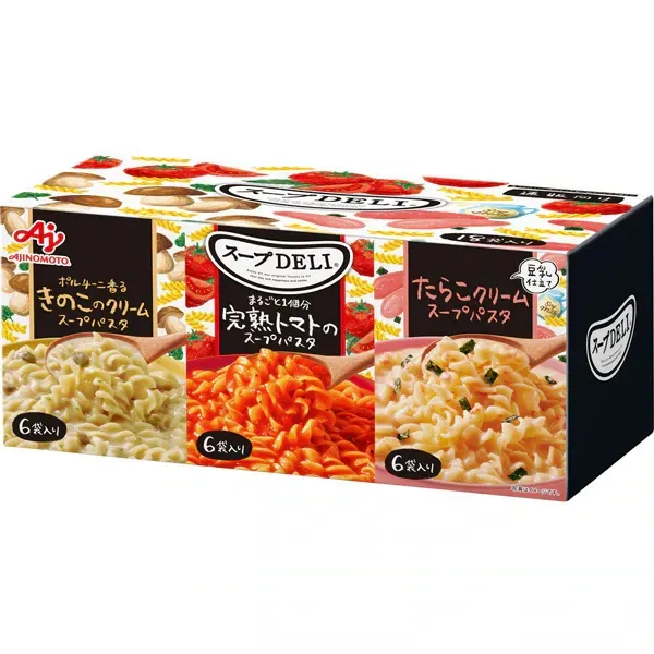 아지노모토 스프 DELI 토마토 / 버섯 / 타라코 18 식입 가방