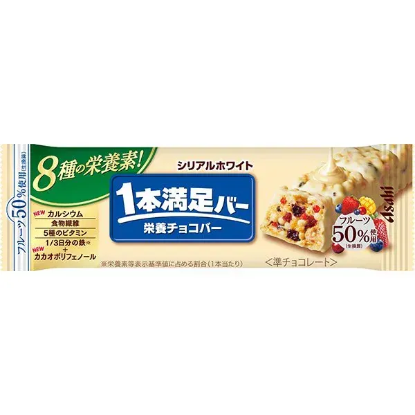 아사히 다이어트 간식 Asahi 잇폰만족 바 시리얼 화이트 1 개 [영양 지원 식품]