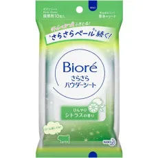 비올레 Biore 바디 시트 비올레 빛나는 파우더 시트 서늘한 감귤 향기 휴대용 10 장