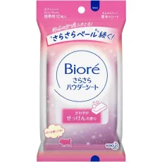 비올레 Biore 바디 시트 비올레 빛나는 파우더 시트 상쾌한 비누 향기 휴대용 10 장