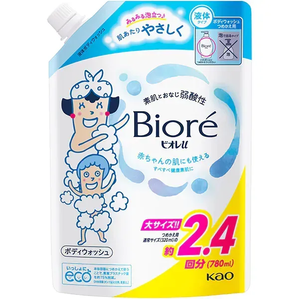 비오레 U 바디워시 프레시 u 플레인 리필용 780ml [바디워시]
