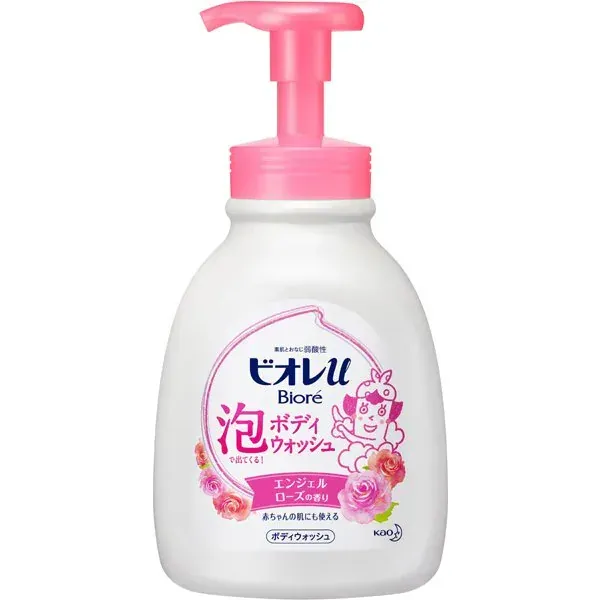 비오레 U 바디워시 프레시 u 거품으로 나온다! 바디 워시 엔젤 로즈의 향기 본체 600ml [바디워시]