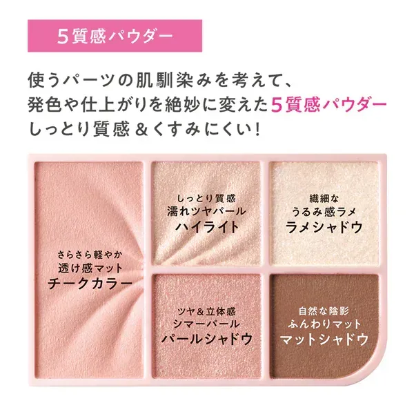 CEZANNE 세잔느 페이스 아이 팔레트 02 클래시 핑크