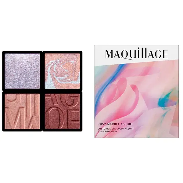 시세이도 SHISEIDO 마키아쥬 MAQuillAGE 한정 마키아쥬 커스터마이즈 아이 칼라 아소트 EX02 로지 마블 아소트