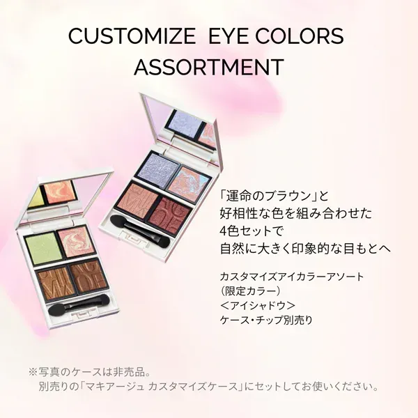 시세이도 SHISEIDO 마키아쥬 MAQuillAGE 한정 마키아쥬 커스터마이즈 아이 칼라 아소트 EX02 로지 마블 아소트