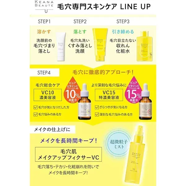 케아나 보테 KEANA BEAUTE 케아나 보테 모공 피부 메이크업 픽사 VC 5종의 비타민 C 유도체 배합