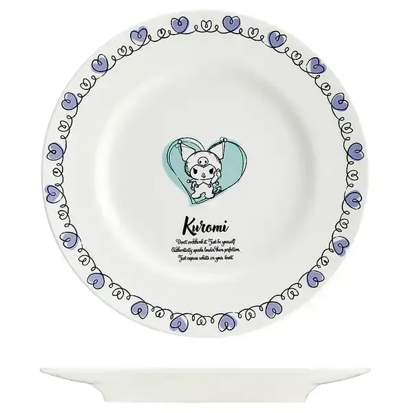 스케이터 19cm 플레이트 산리오 캐릭터즈 크로미 드로잉 CBPL19