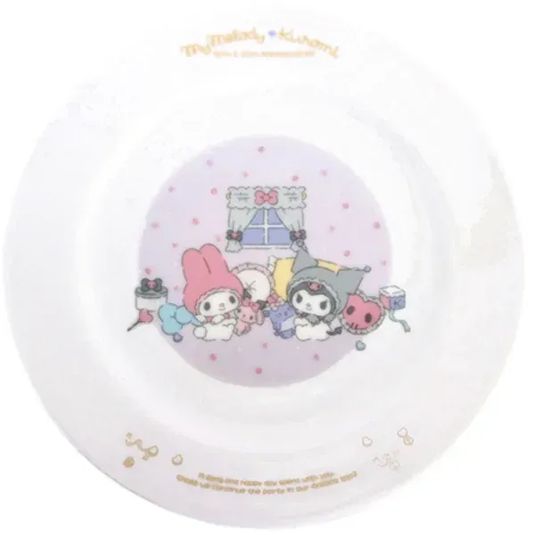 김정도기 산리오(SANRIO) 「마이 멜로디」 50주년 「크로미」 20주년 기념 접시 플레이트 약 19.5 cm퍼플 320166