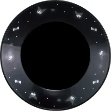 야마카 상점 산리오 (SANRIO) 접시 작은 접시 직경 약 13.5 × 2cm / 전자 레인지 대응 / Kuromi 크로미 도트 SAN182-257