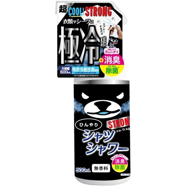 힌야리 셔츠샤워 스트롱 무향료 의류용 냉감 스프레이 500ml