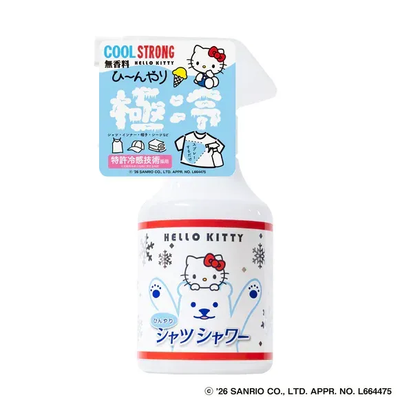 힌야리 셔츠샤워 스트롱 헬로키티 250ml 무향료 의류 쿨 스프레이