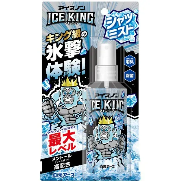 백원어스 아이스논 샤츠미스트 ICE KING 민트향 100ml 휴대용 의류 냉감 스프레이