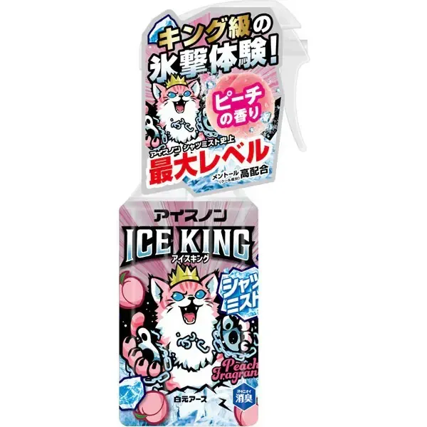 백원어스 아이스논 샤츠미스트 ICE KING 피치향 300ml 의류용 냉감 스프레이