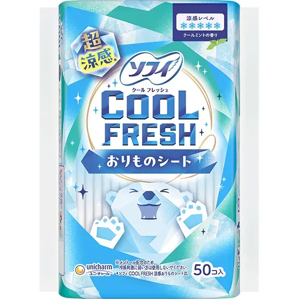 소피 쿨프레시 냉감 오리모노 시트 팬티라이너 50매