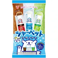 얼려먹는 스틱 샤베트 소다 어소트 콜라 화이트소다 멜론소다 35g×12개